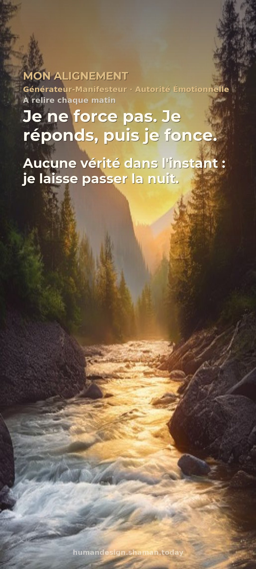 Mon alignement