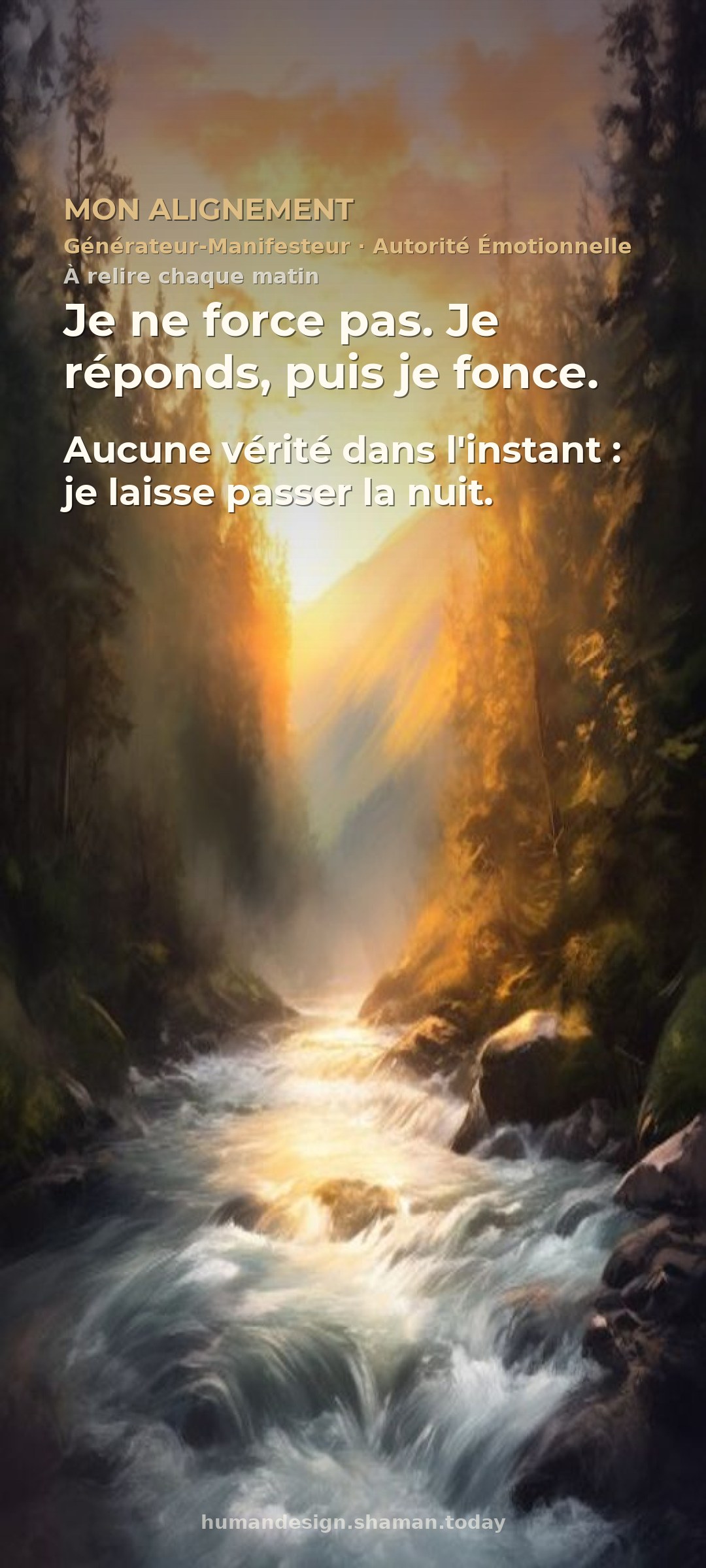 Mon alignement